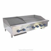 Comstock-Castle 3248-24-2RB 48" Countertop Gas Griddle & Charbroiler Combo | 110,000 BTU