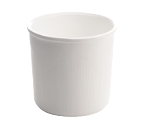 Tablecraft CW1670N Natural Cast Aluminum Round Condiment Crock | 1 Qt.