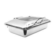 Tablecraft CW40161 Full Size Induction Chafing Dish w/ Stand | 9 Qt.
