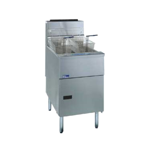 Pitco SG18-S 90 Lb. Gas Floor Deep Fryer | 140,000 BTU