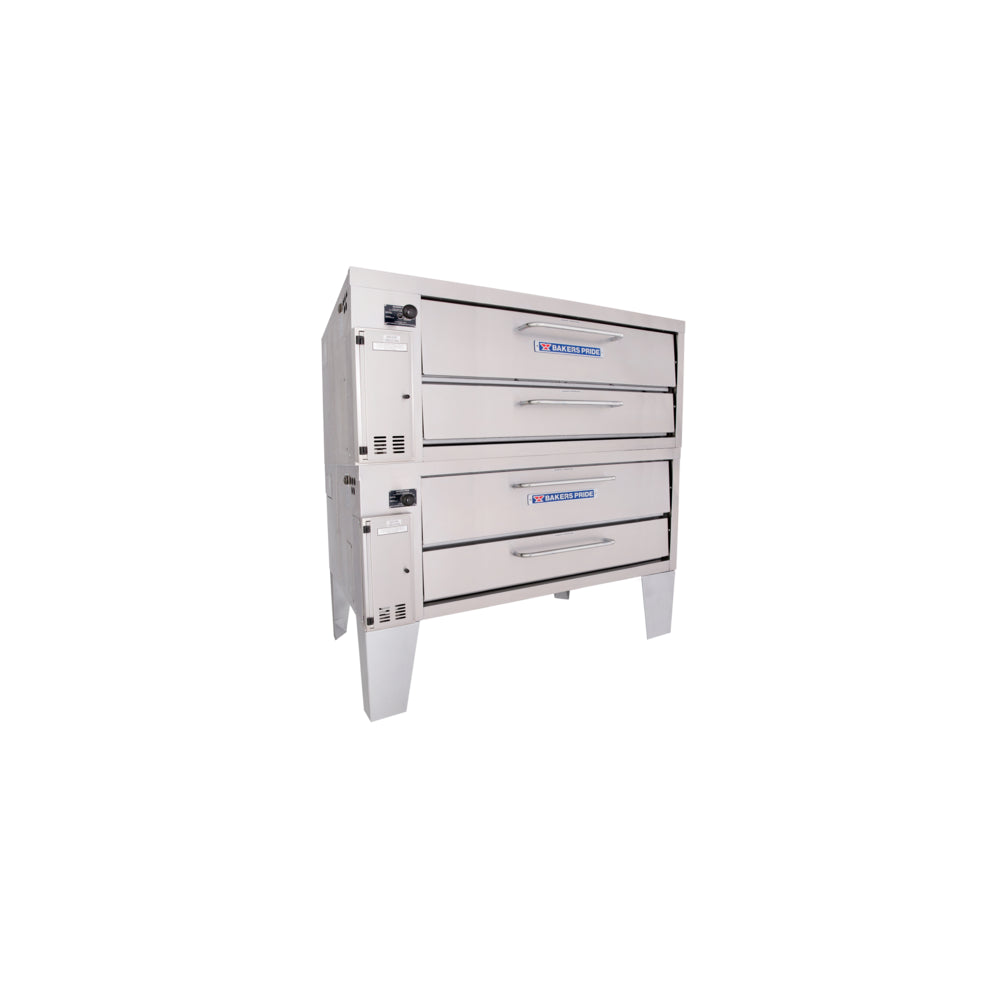 Bakers Pride 452 54" Gas Pizza Double Deck Oven | 160,000 BTU