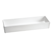 Tablecraft CW4006N Contemporary 5.5 Qt. Rectangular Bowl | Natural Finish