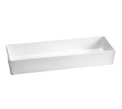 Tablecraft CW4006N Contemporary 5.5 Qt. Rectangular Bowl | Natural Finish