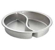 Tablecraft CW40297 Round Divided 2.5" Deep Replacement Food Pan