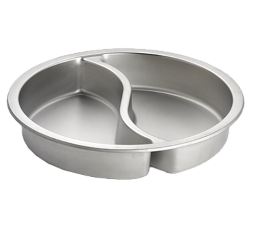 Tablecraft CW40297 Round Divided 2.5" Deep Replacement Food Pan