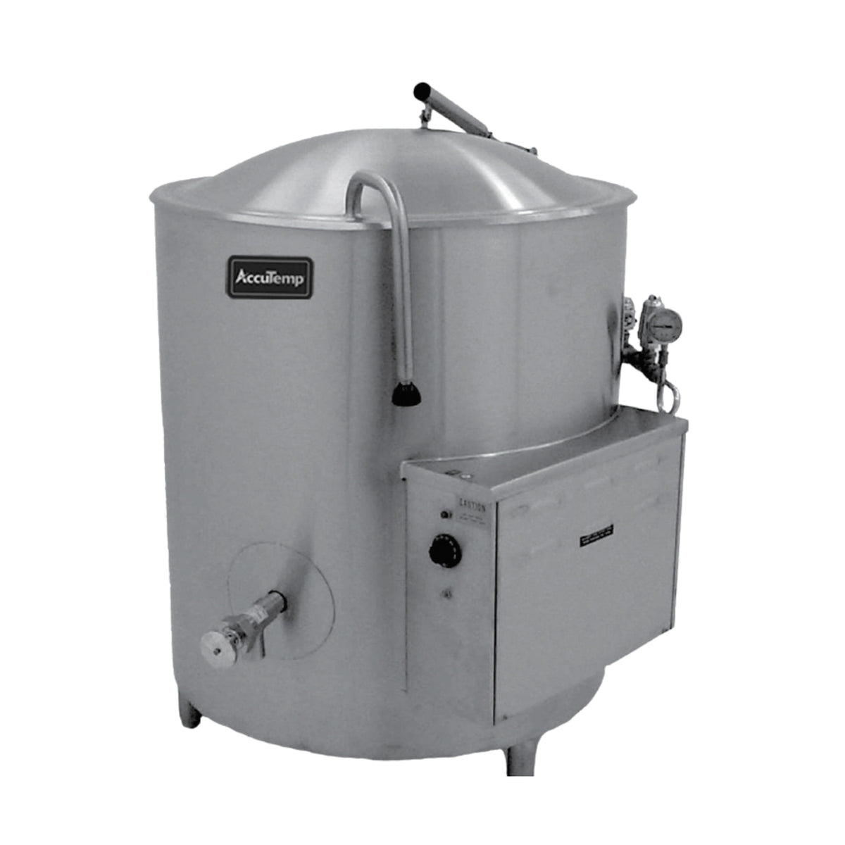 AccuTemp Edge Series ALLEC-40-QS Electric 2/3 Steam Jacketed Kettle | 40 Gallon