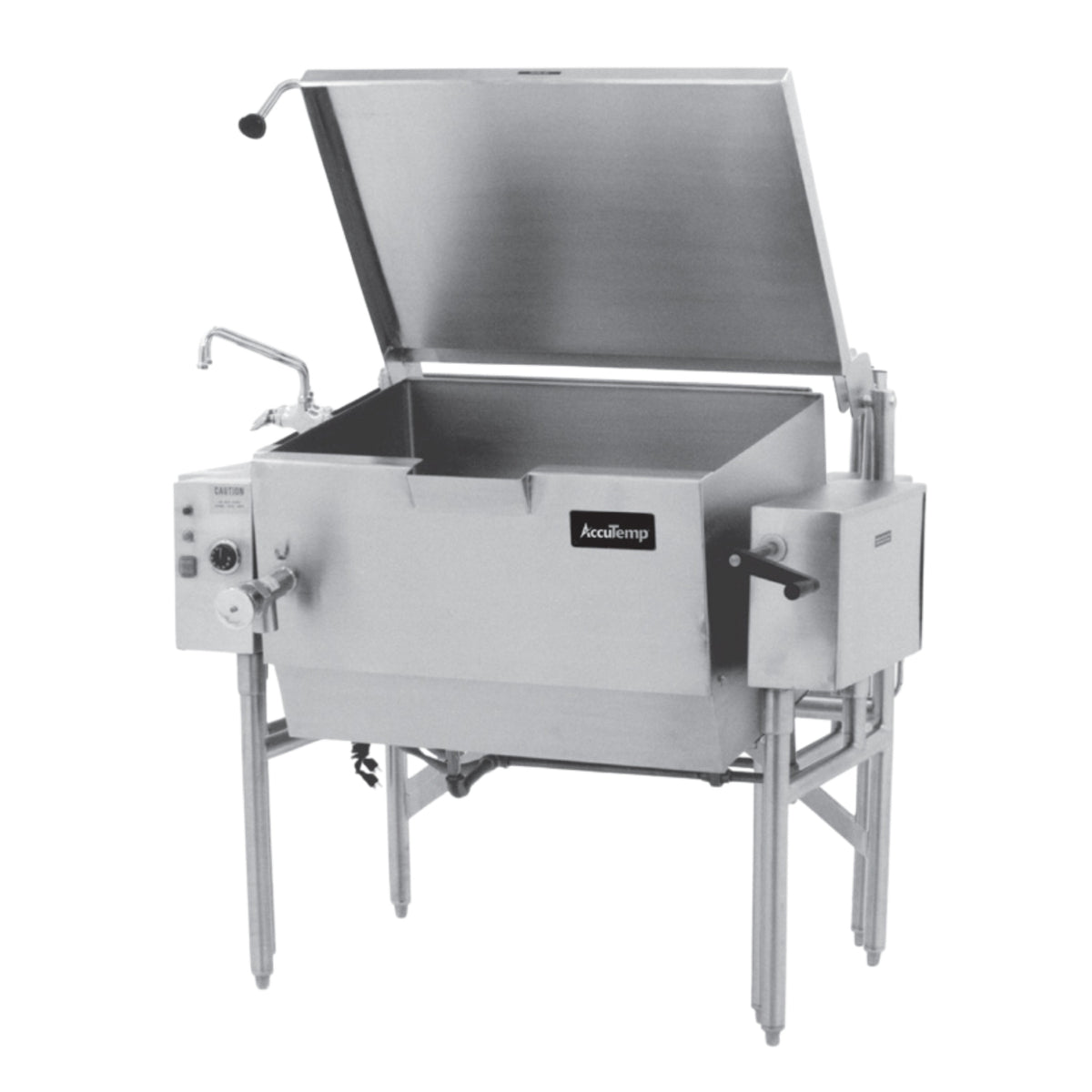 AccuTemp ALTGSE-40-QS 40-Gallon Gas Tilting Skillet Braising Pan