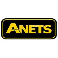 Anets logo with yellow text on a black background
