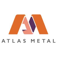 Atlas Metal logo with colorful 'AM' initials on a white background