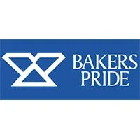 Bakers Pride logo on a blue background