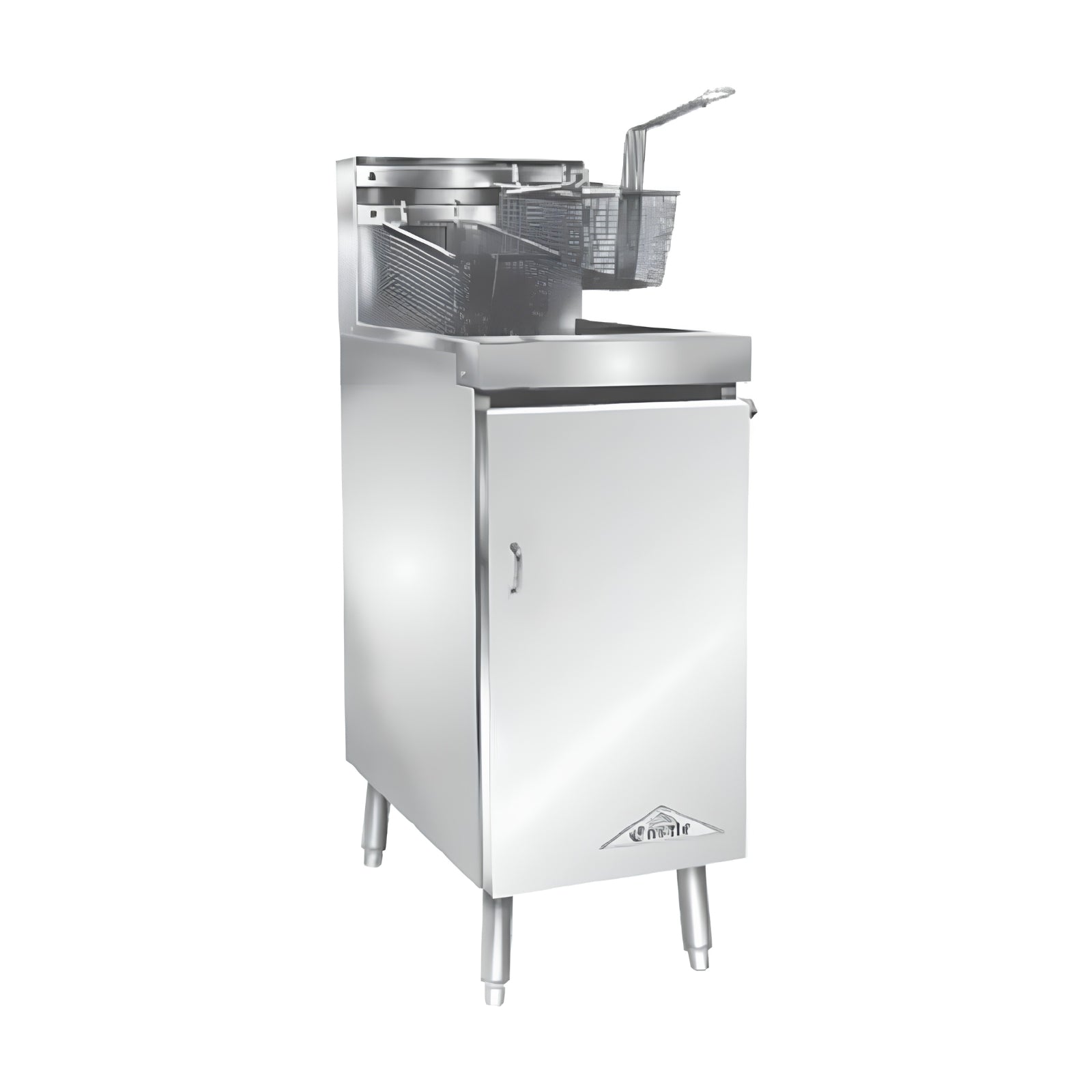 Comstock-Castle 14HF 40 lb. Floor Model Gas Fryer | 90,000 BTU