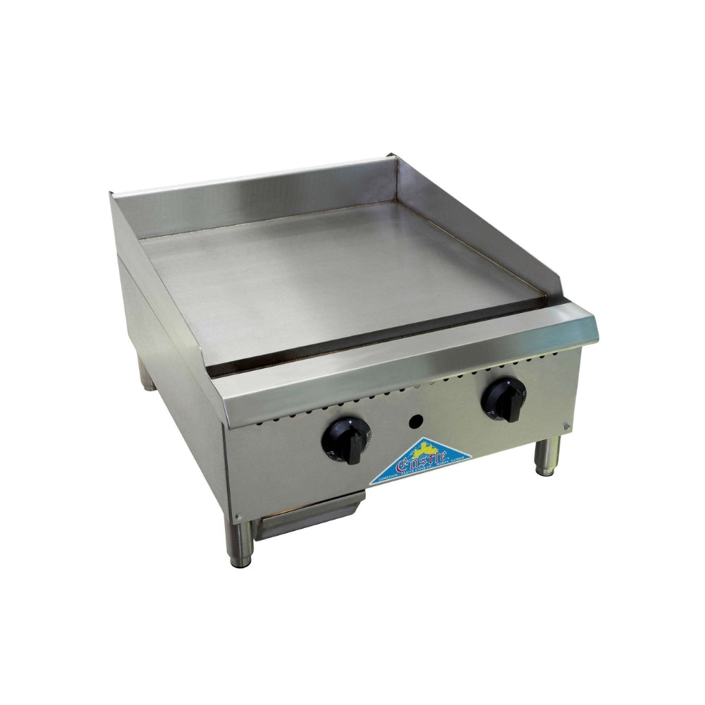 Comstock-Castle CCHG-12T 12" Thermostatic Countertop Gas Griddle | 30,000 BTU