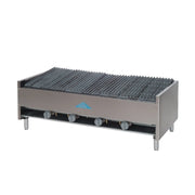 Comstock-Castle ELB48-B 48" Manual Countertop Gas Lava Rock Charbroiler | 120,000 BTU