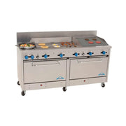 Comstock-Castle F3226-36-1RB 60" Gas Range w/ 2 Burners, Griddle, Charbroiler & (2) Ovens | 216,000 BTU