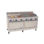 Comstock-Castle F3226-36-2RB 60" Gas Range w/ Griddle, Charbroiler & (2) Ovens | 192,000 BTU