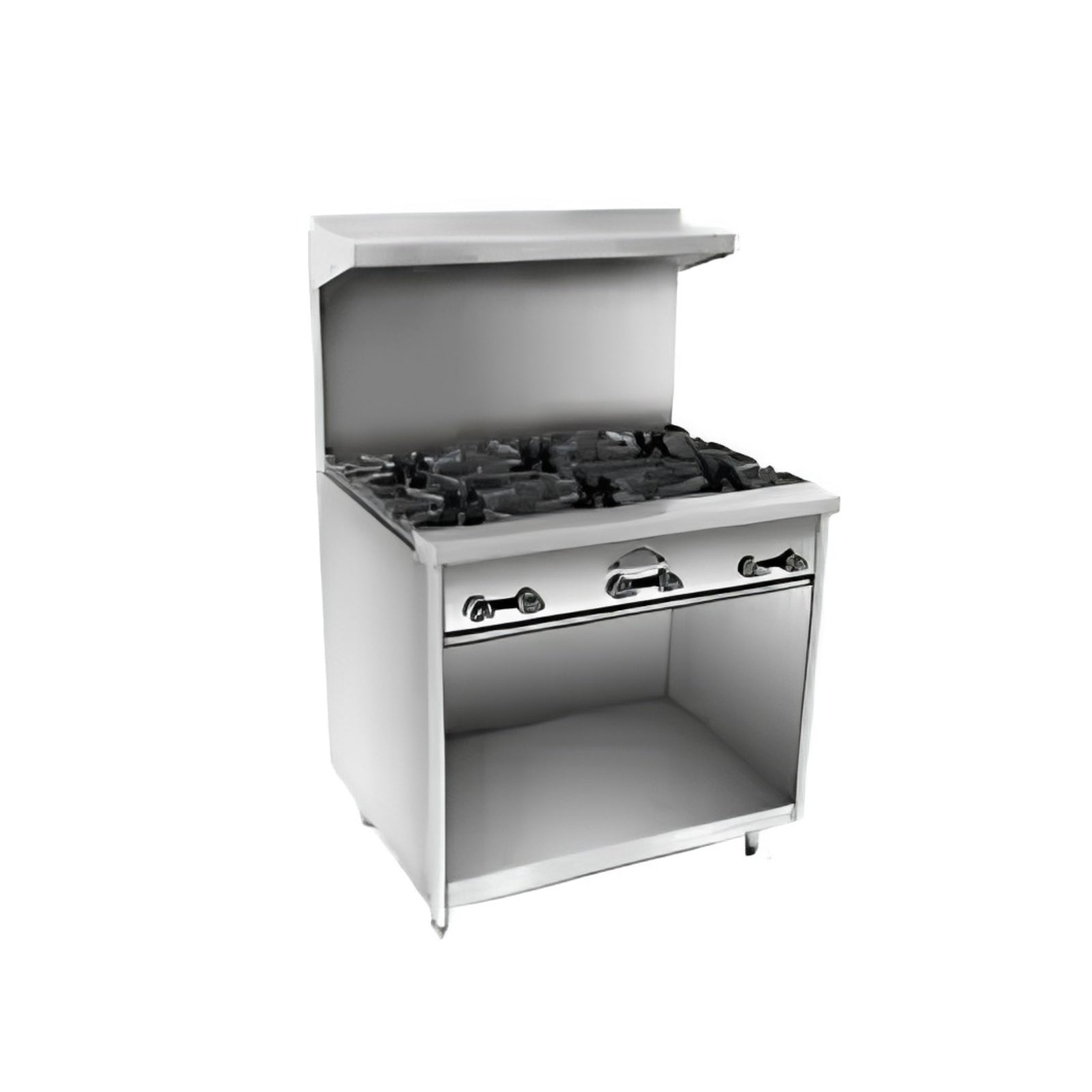 Comstock-Castle F33-24 36" Gas 2-Burner and Griddle Range w/ Cabinet Base | 102,000 BTU
