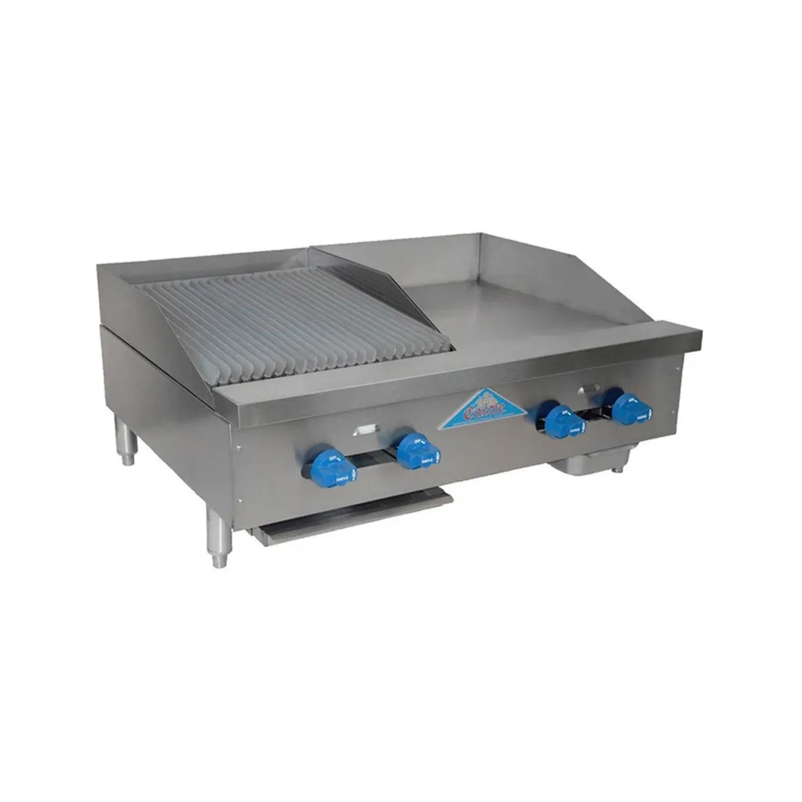 Comstock-Castle FHP30-12-1.5RB 30" Countertop Gas Griddle & Charbroiler Combo | 65,000 BTU
