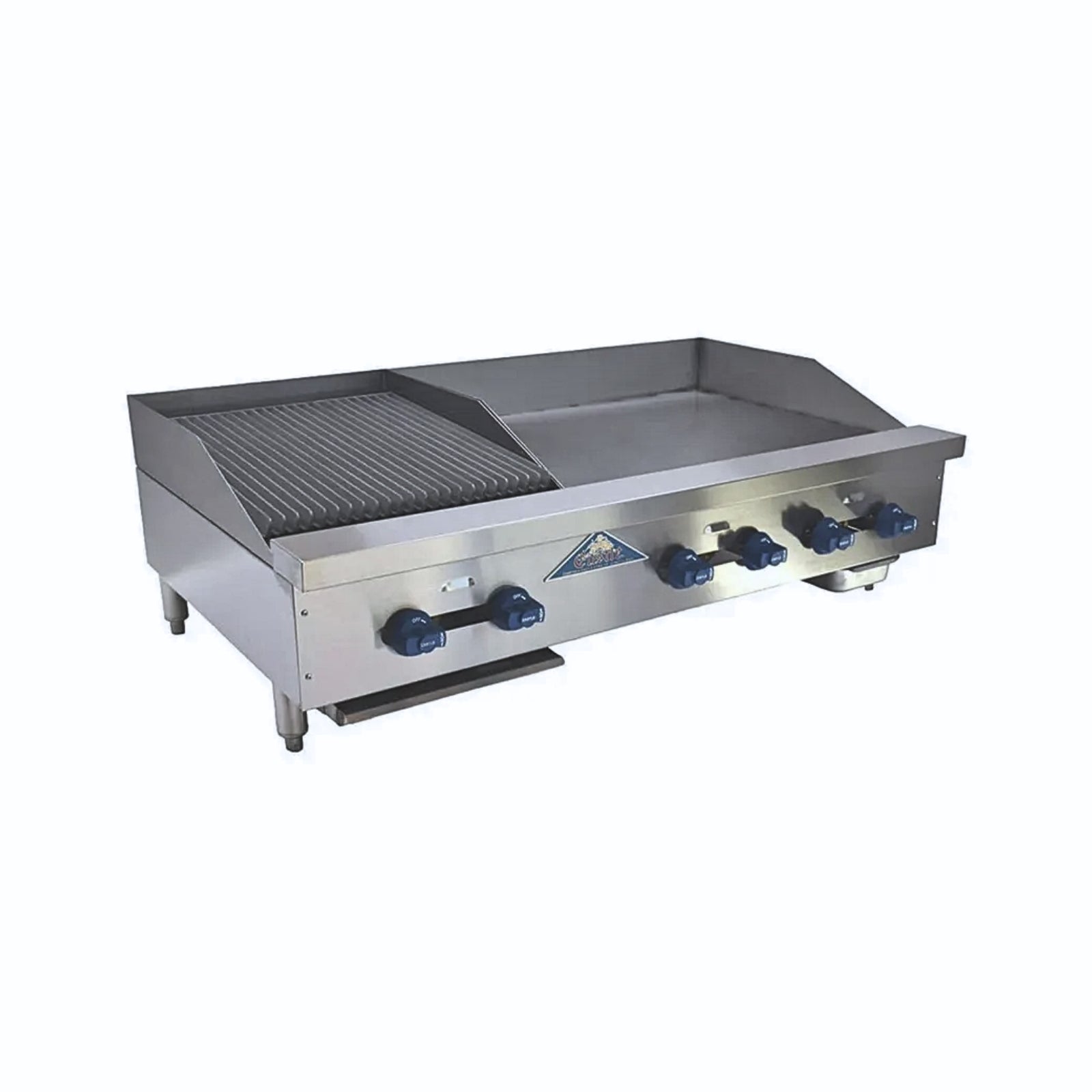 Comstock-Castle FHP60-42-1.5RB 60" Countertop Gas Griddle & Charbroiler Combo | 148,000 BTU