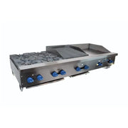 Comstock-Castle FHP72-24-2RB 72" Countertop Gas Hot Plate, Griddle & Charbroiler Combo | 224,000 BTU