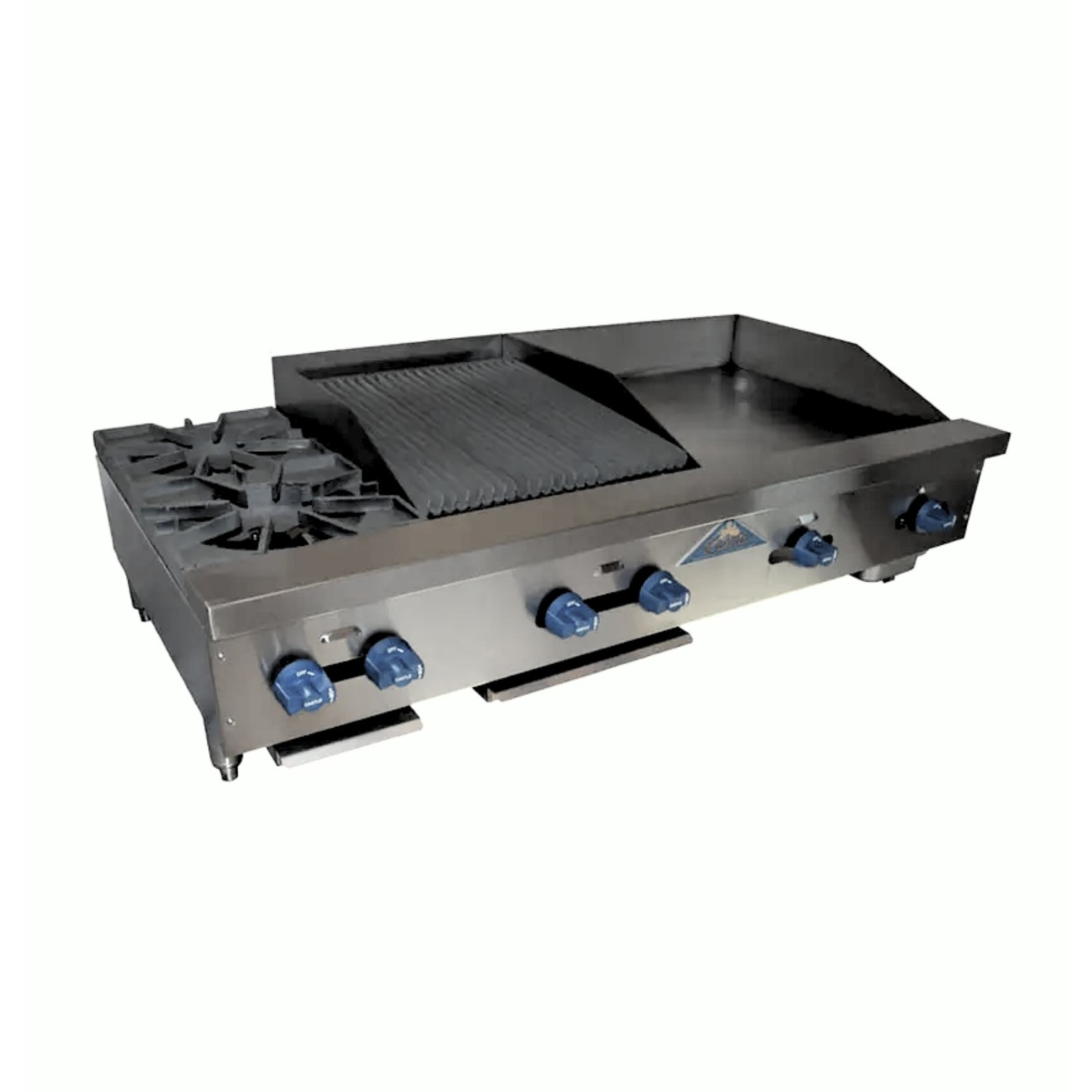 Comstock-Castle FHP72-36-2RB 72" Countertop Gas Hot Plate, Griddle & Charbroiler Combo | 195,000 BTU