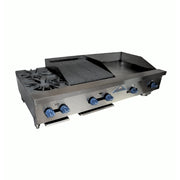 Comstock-Castle FHP72-42-1.5LB 72" Countertop Gas Hot Plate, Griddle & Charbroiler Combo | 202,000 BTU