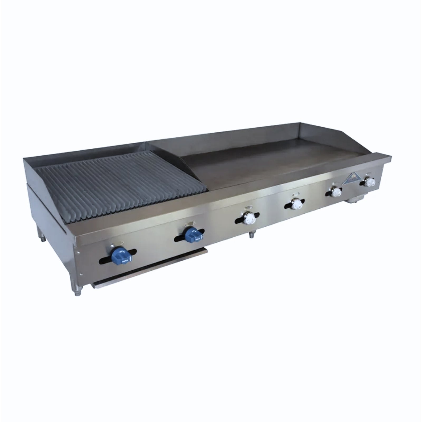 Comstock-Castle FHP72-48-1RB 72" Countertop Gas Hot Plate, Griddle & Charbroiler Combo | 187,000 BTU