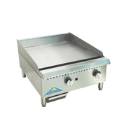Comstock-Castle HG24T-1-C 24" Thermostatic Countertop Gas Chrome Top Griddle | 60,000 BTU