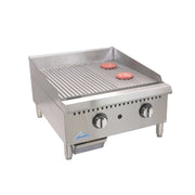 Comstock-Castle HG60T-1-FG 60" Thermostatic Countertop Gas Full Grooved Griddle | 150,000 BTU