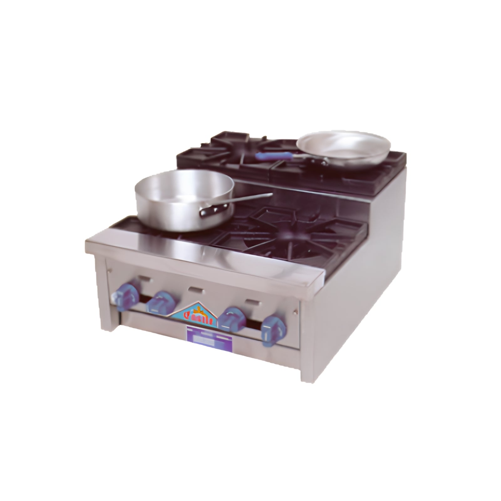 Comstock-Castle SUFHP24 24" 4-Burner Countertop Gas Step-Up Hot Plate | 96,000 BTU