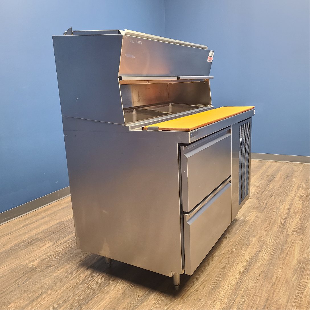 Delfield 4448NP-18M 48" 2-Door Refrigerated Mega Sandwich Prep Table (Demo Unit 1117)