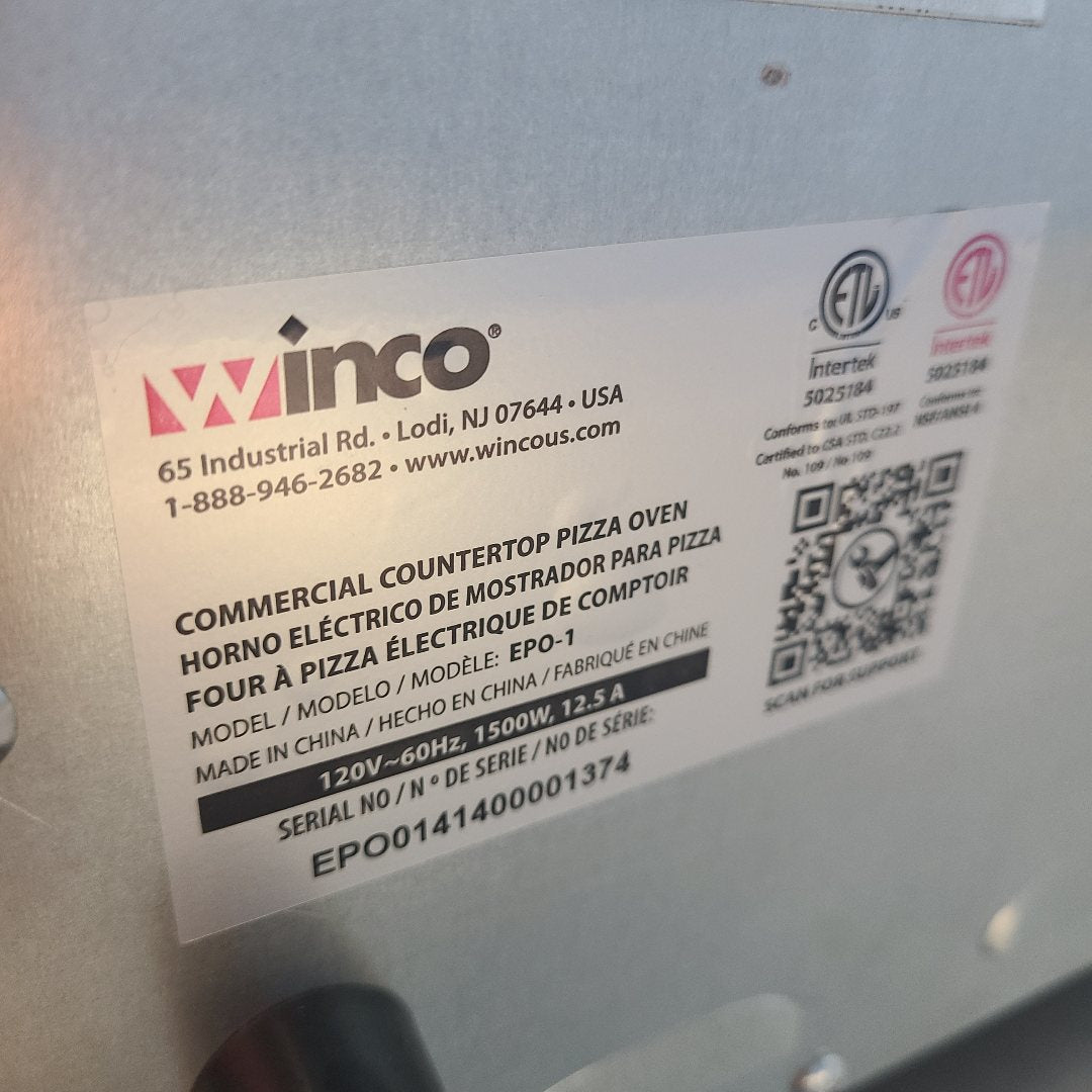 Winco EPO-1 Pizza Oven (Demo) No. 1075526