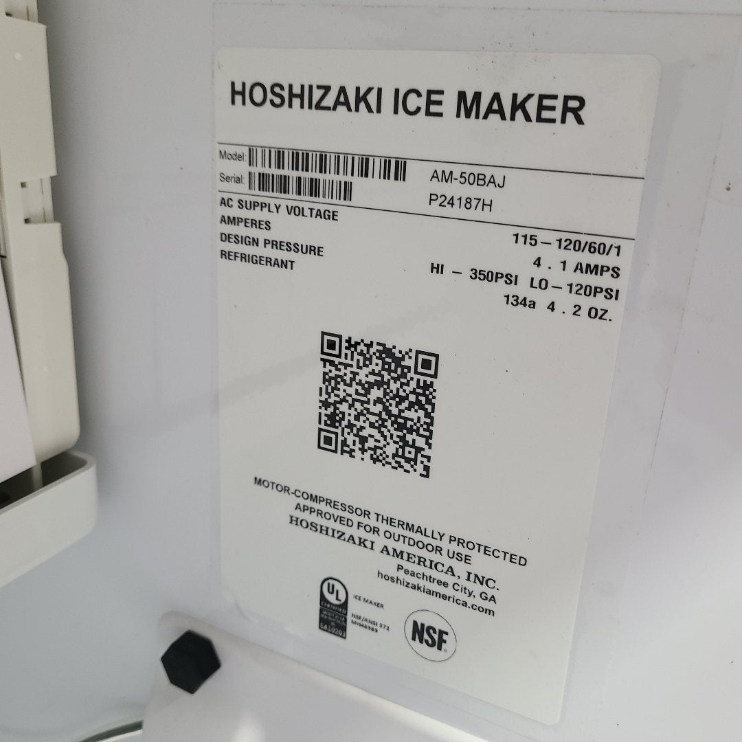 Floor Model Hoshizaki AM-50BAJ Undercounter Ice Maker No. 1032894