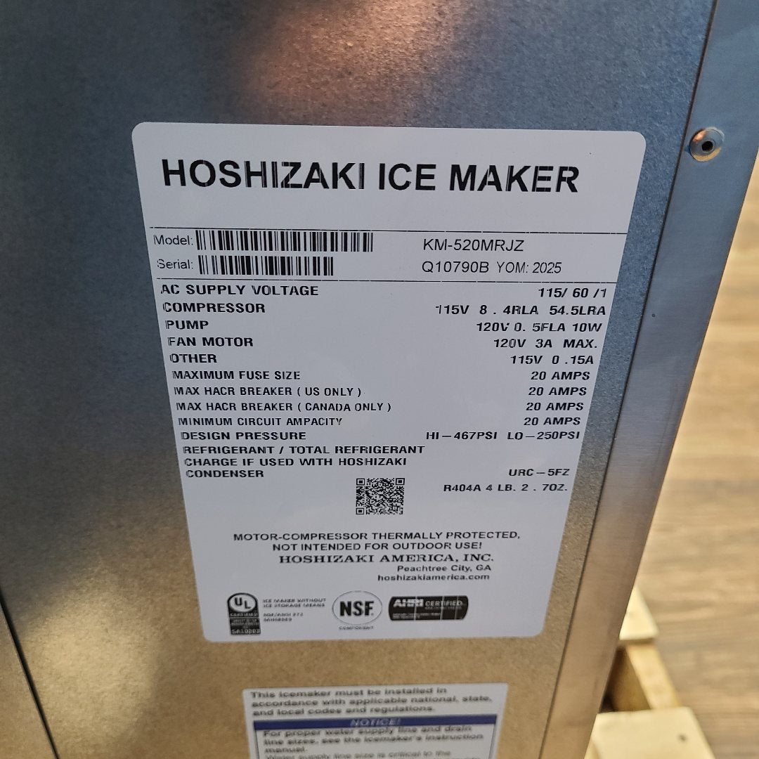 Floor Model Hoshizaki KM-520MRJZ Ice Machine Head No. 1053532