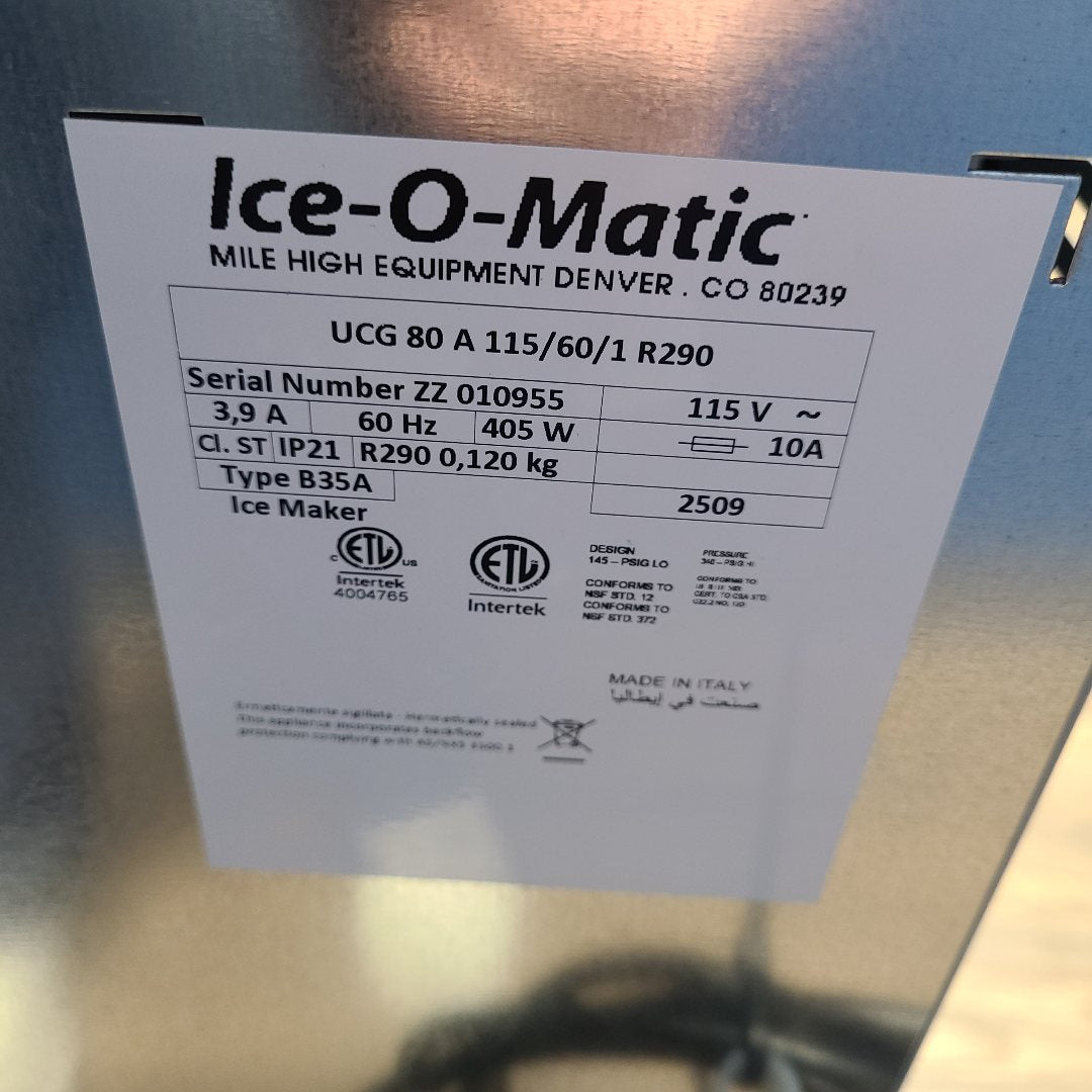 Floor Model Ice-O-Matic UCG080A Undercounter Ice Maker No. 1053530