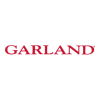 Red 'GARLAND' logo on a white background