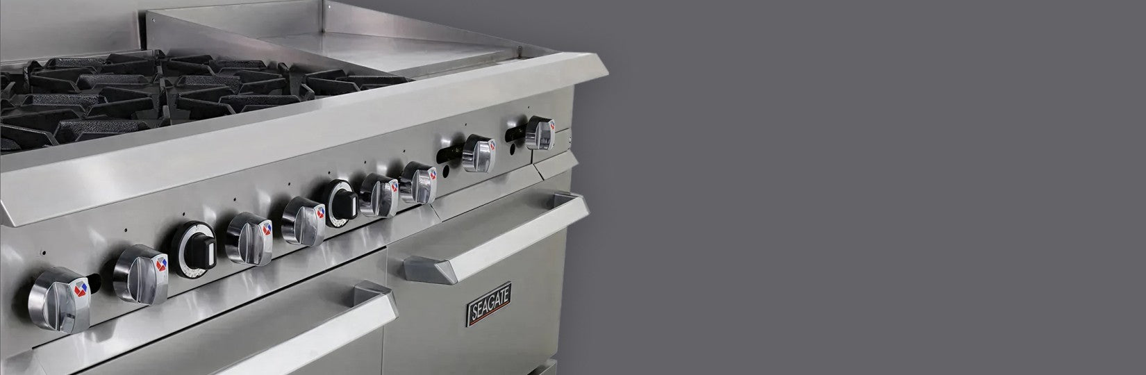 SEAGATE range with griddle and two ovens