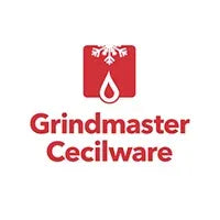 Grindmaster Cecilware logo with a red droplet symbol on a white background
