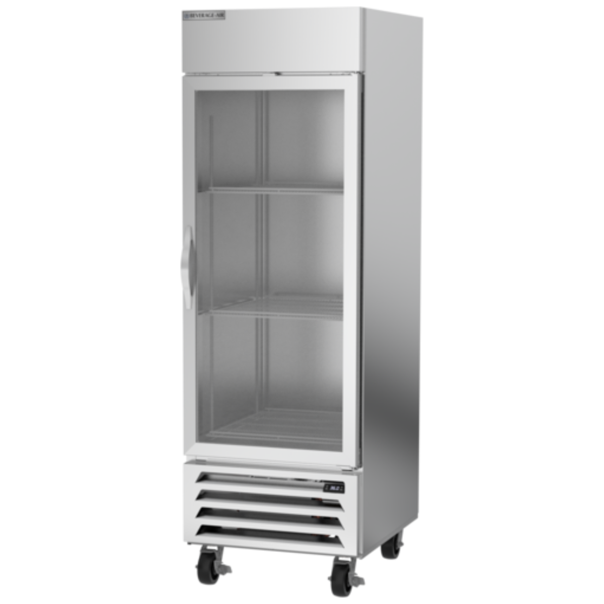 Beverage Air HBR23HC-1-G 27.25" 1 Glass Door Bottom Mount Reach In Refrigerator | 23.32 Cu. Ft.