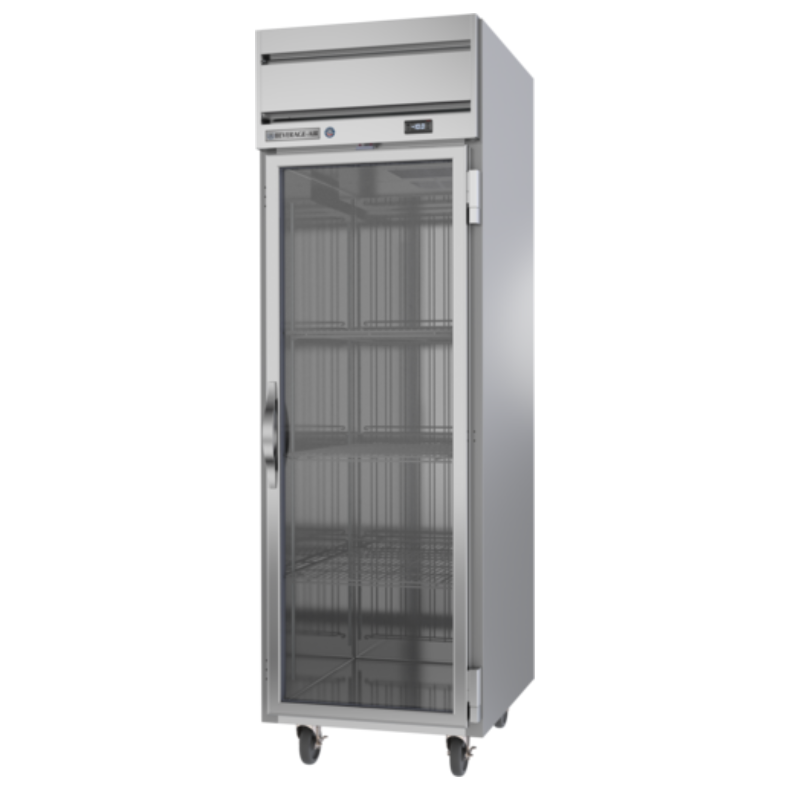 Beverage Air HFS1HC-1G 26" 1 Glass Door Top Mount Reach-In Freezer | 21.06 Cu. Ft.