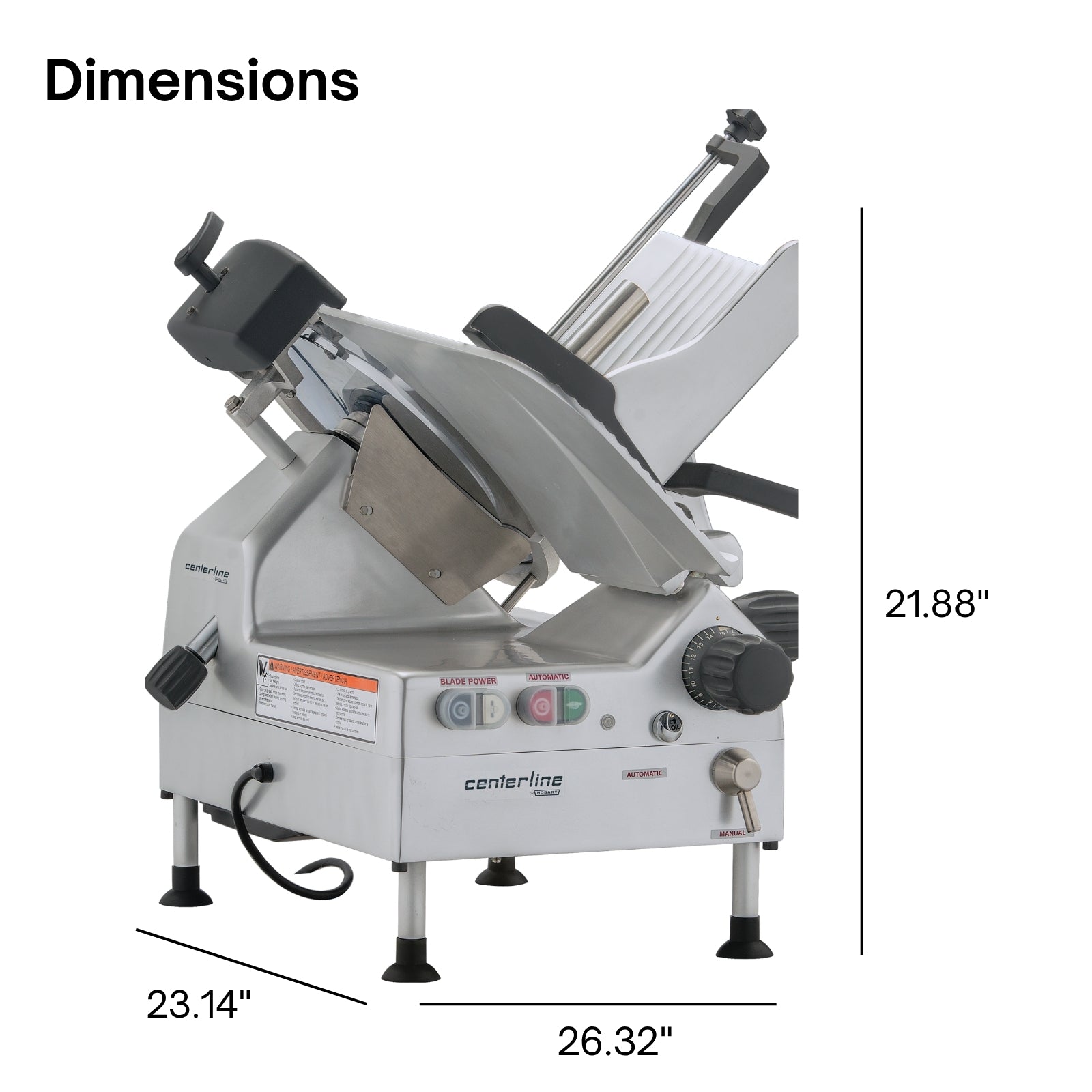 Hobart EDGE13A-11 Electric Food Slicer