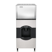 Ice-O-Matic CIM0530HA+CD40130 561 lb. Air Cooled Half Cube Ice Machine Head w/ 180 lb. Ice Dispenser