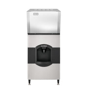 Ice-O-Matic CIM0636HA+CD40030 600 lb. Air Cooled Half Cube Ice Machine Head w/ 180 lb. Ice Dispenser
