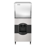 Ice-O-Matic CIM1136HA+CD40030 932 lb. Air Cooled Half Cube Ice Machine Head w/ 180 lb. Ice Dispenser