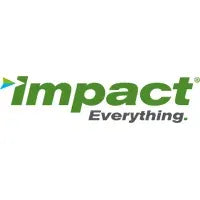 Logo of 'impact' with tagline 'Everything' on a white background