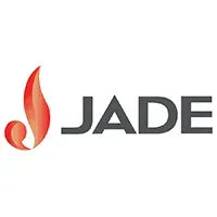 JADE logo with a red and orange design element on a white background