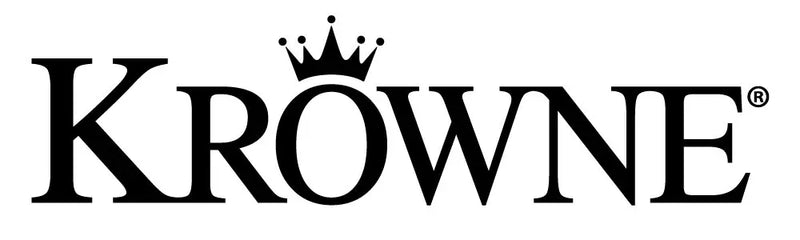 Krowne logo with a crown symbol above the text on a white background