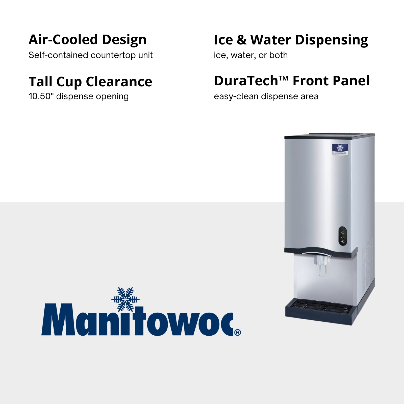 Manitowoc CNF0202A-L  countertop ice machine important features
