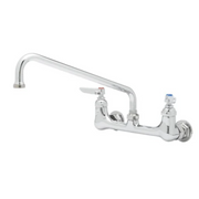 T&S Brass B-0231-CR 8" Center Wall Mount Faucet w/12" Spout