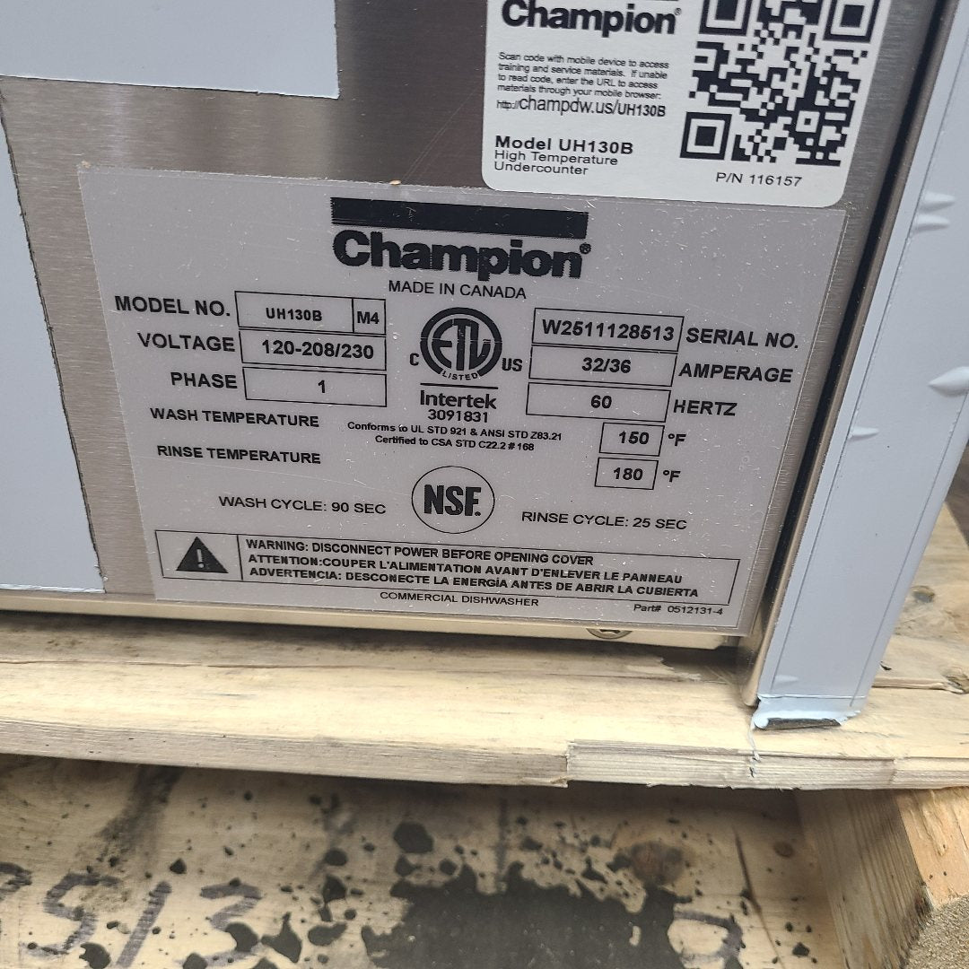 Champion UH130B  (Scratch & Dent) No. 1066755