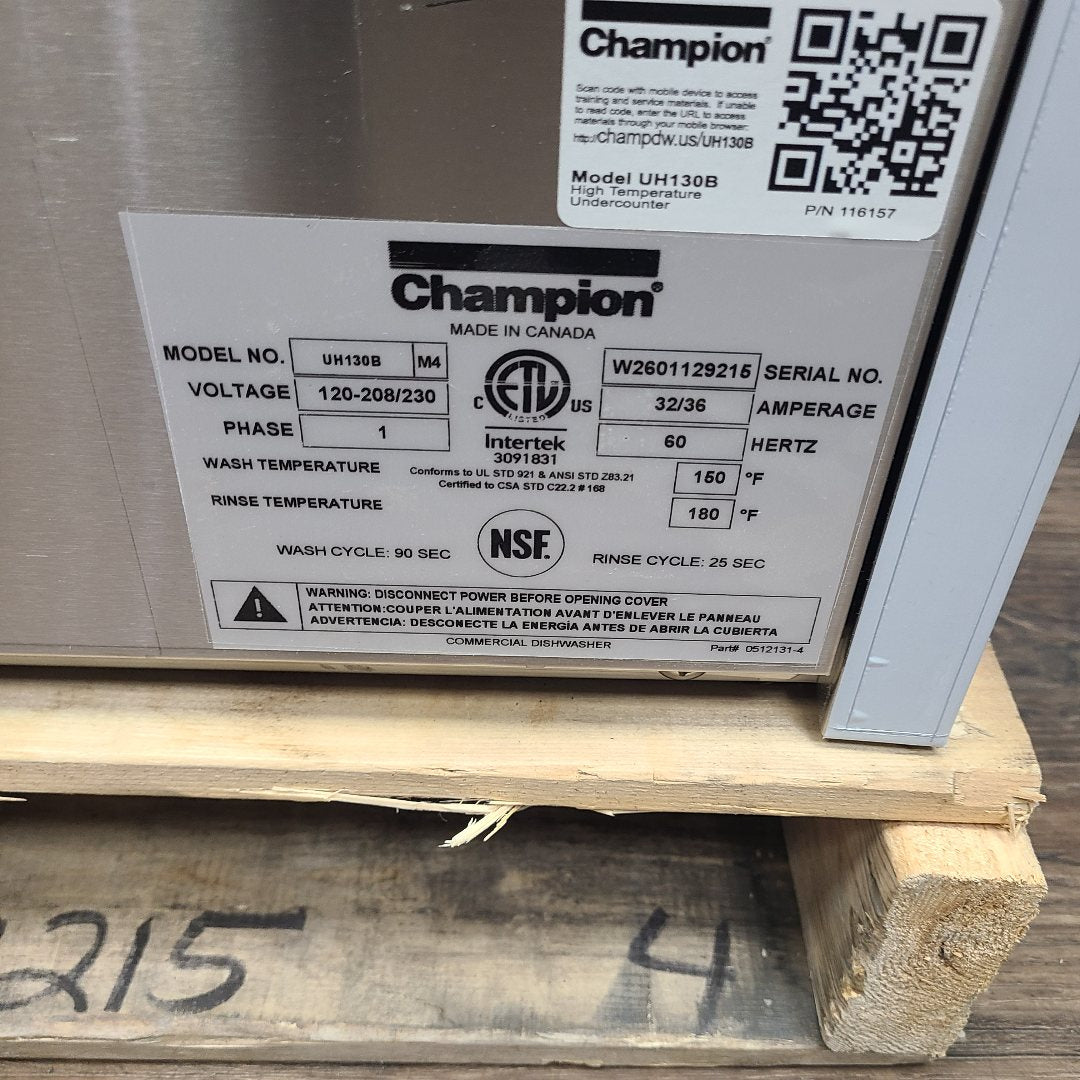 Champion UH130B  (Scratch & Dent) No. 1066754